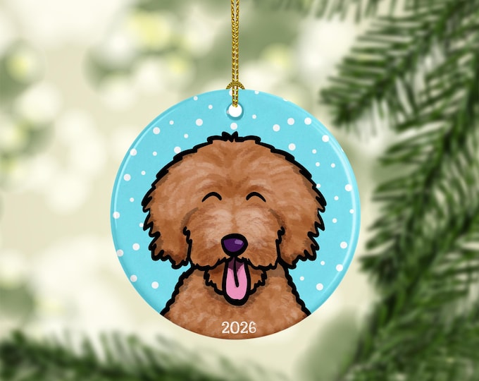 2026 Goldendoodle Ornament -  double sided