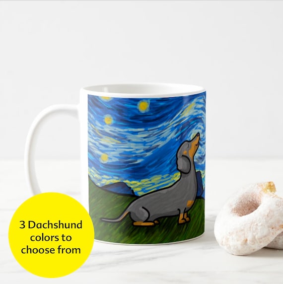 Dachshund Coffee Mug - Dachshund Starry Baroo Cup