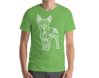 Sugar Skull Chihuahua - Short-Sleeve Unisex T-Shirt