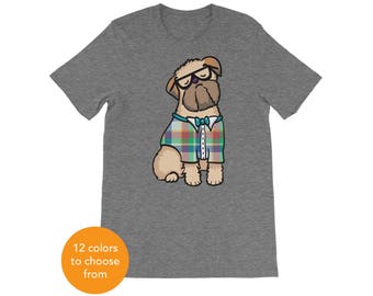 Beige Brussels Griffon Short-Sleeve Unisex T-Shirt