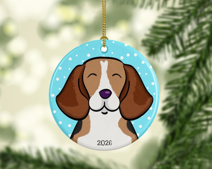 2026 Beagle Ornament -  double sided