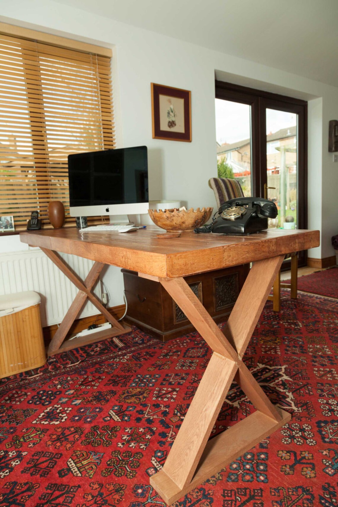 Oak Top Desk From Reclaimed wood Etsy