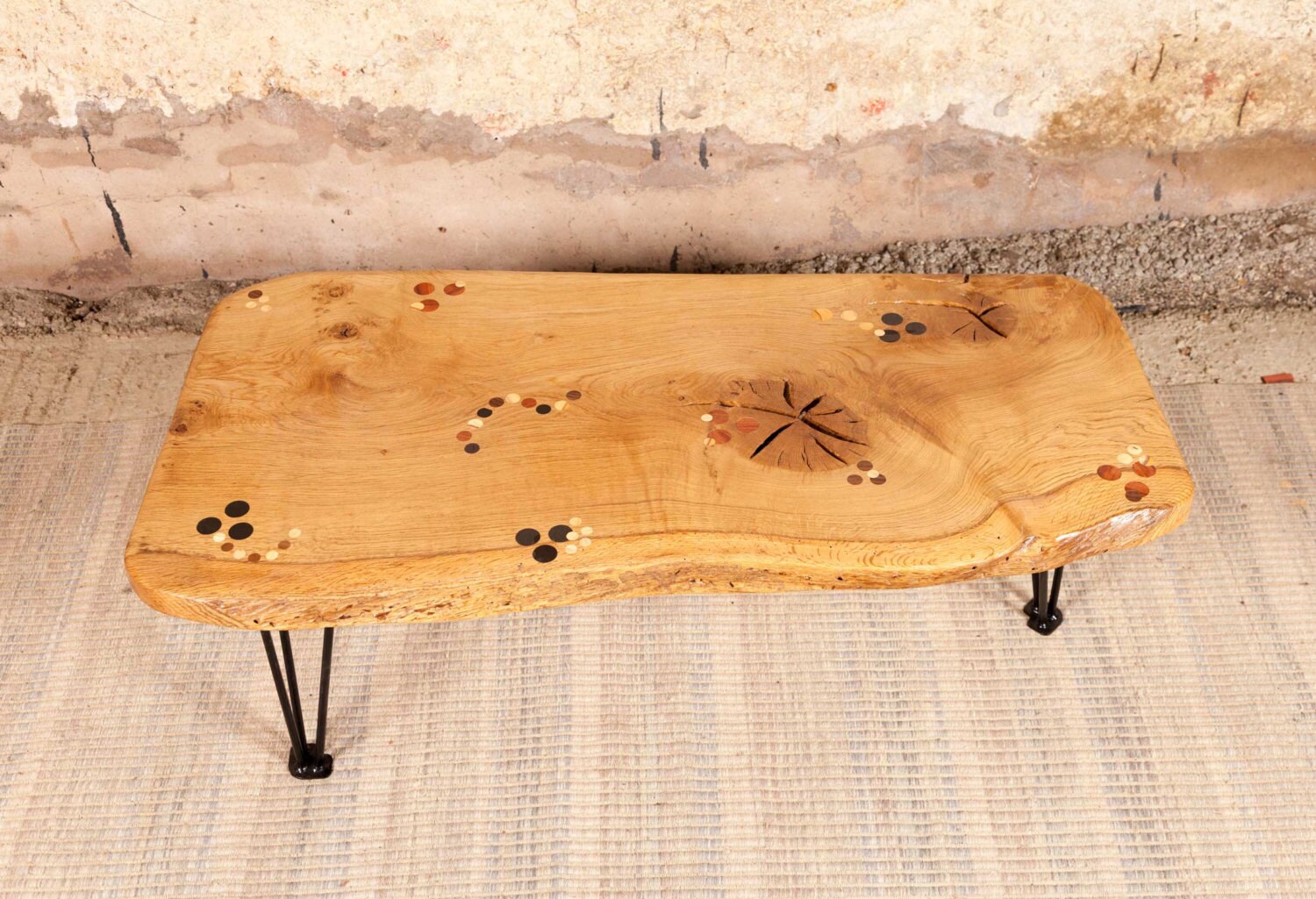 Oak coffee table Etsy