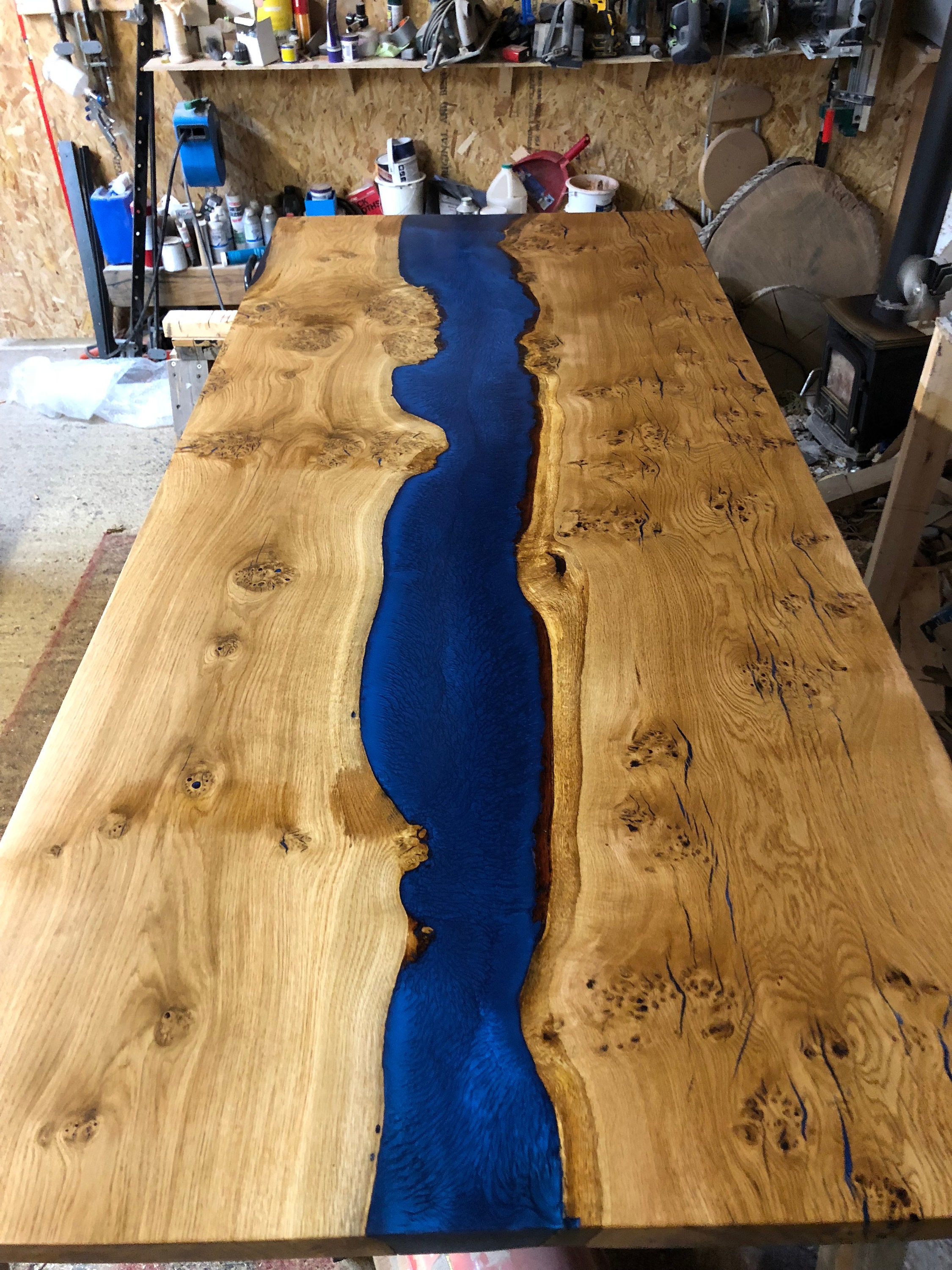 Oak River Table. Made to Order. Etsy UK