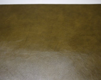 3 Large Leather panels  Olive Glossy smooth 18"x 24" free shipping.