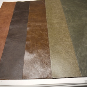 5 Distressed Leather panels 5 colors Top Quality Large 18&quot; x 24&quot;
