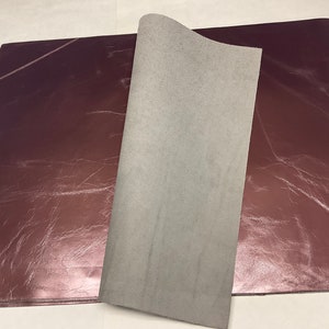 4 Metallic  leather panels Rose Gold  Top Quality 18&quot;x 24&quot;