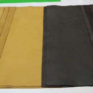 3 Large Leather panels 2 colors Top Quality Large 18" x 24" free shipping.