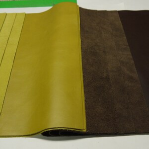 3 Large Leather panels  2colors Top Quality Large 18&quot; x 24&quot; free shipping.