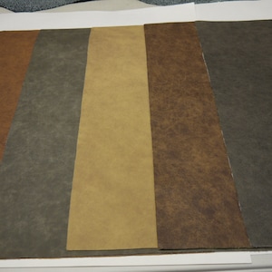 5 Distressed Classic Leather panels  5 colors Top Quality Large 18&quot; x 24&quot;