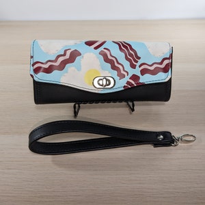 Pulsera de cartera de embrague necesaria, caja de teléfono de cartera de huevos y tocino, regalo hecho a mano para mujeres, regalo de vacaciones, regalo de cumpleaños, regalo de San Valentín