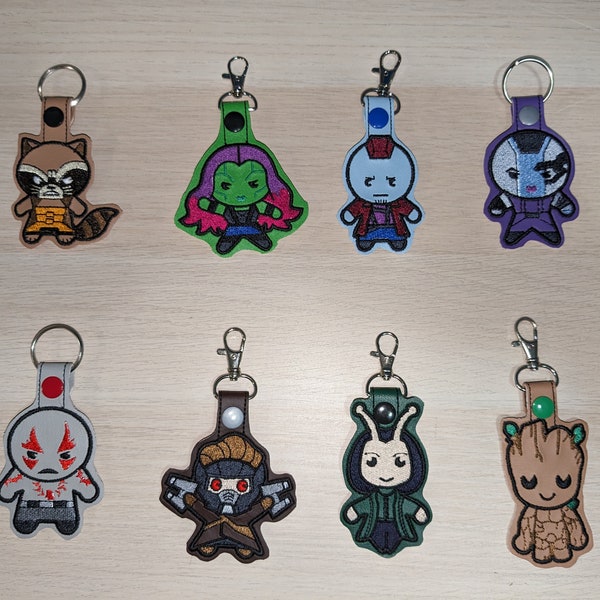 Team Space Protectors Guardians Inspired Keychains - Free shipping included in the US