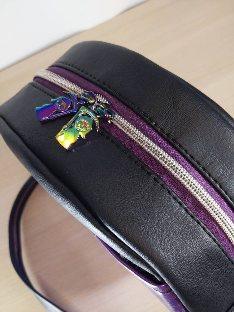 Skull Bacon Egg Pattern Print Crossbody Bags