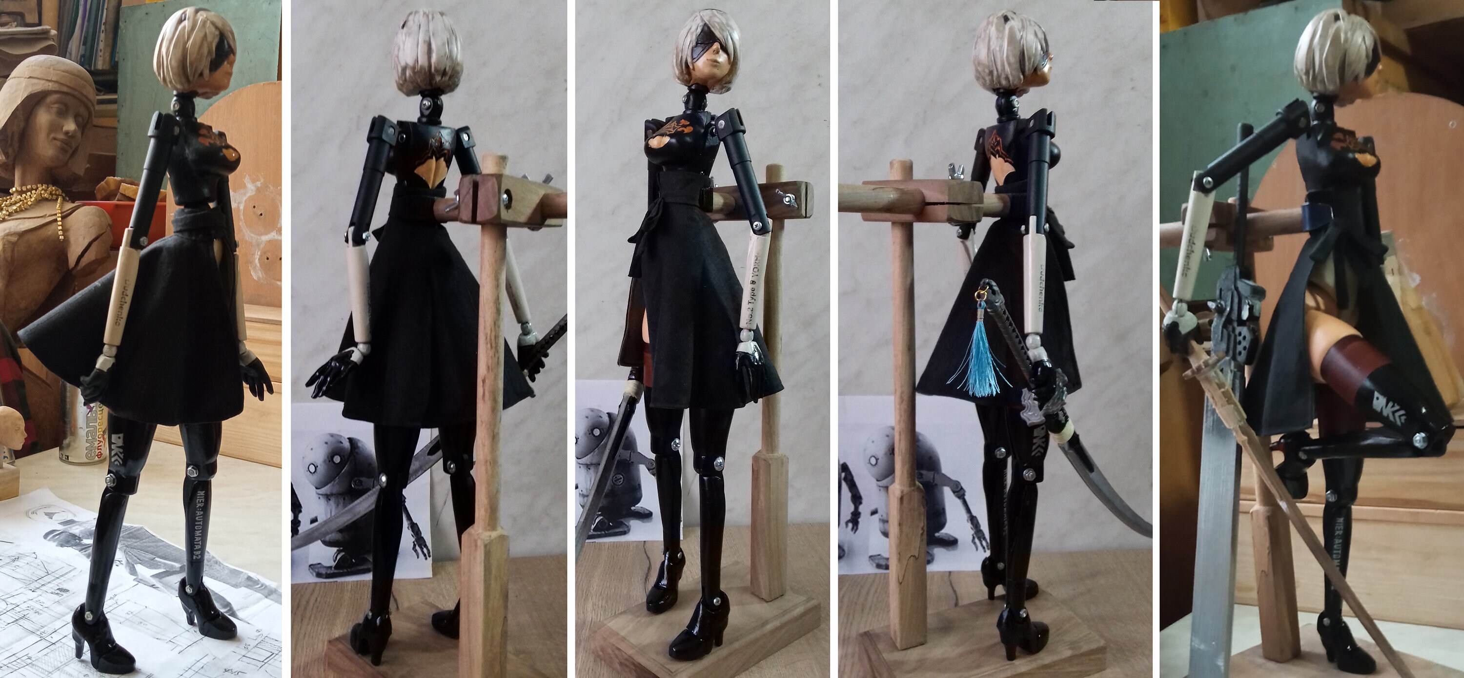 洋書 Toys Dolls Automata Marks & Labels POP UP PARADE NieR Automata Ver1.1a 2B Figure Statue | eBay