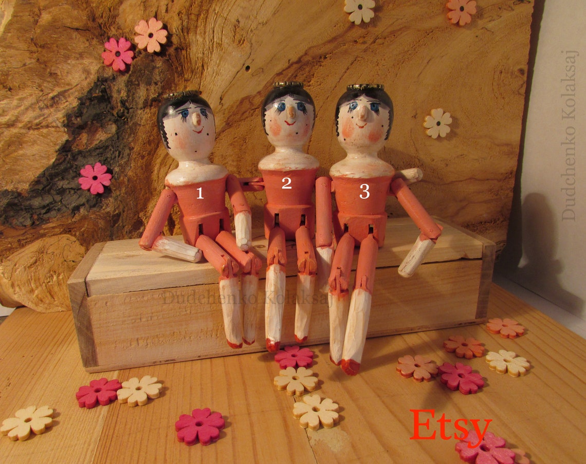 Wooden Dutch Doll. Seven Inches. the Holy Trinity. Etsy