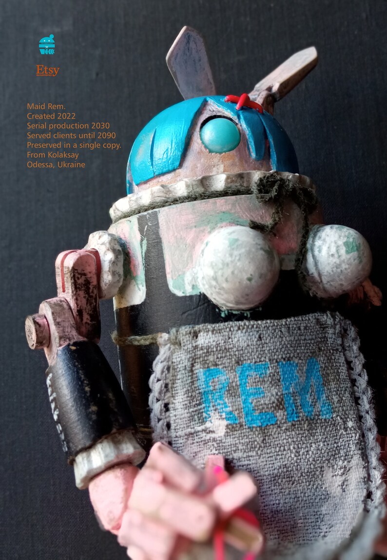 Robot 020. Rem. Action Figure. From Kolaksai. Etsy