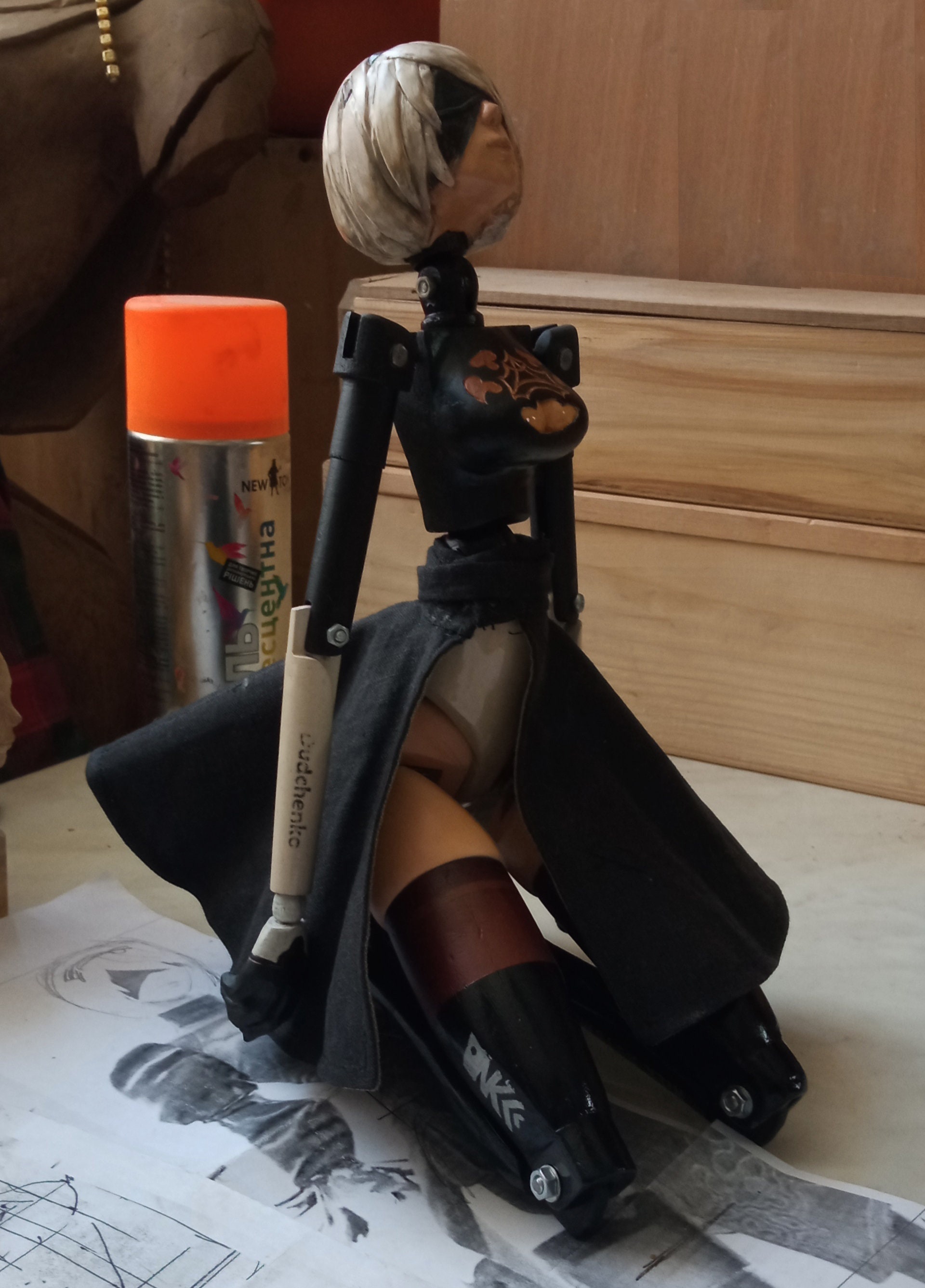 NIER: AUTOMATA B-2. Articulated Mannequin, Robot 048. - Etsy