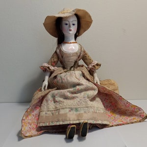 Wooden doll. Queen Anne. Replica. Lady Anne. 12 inches.