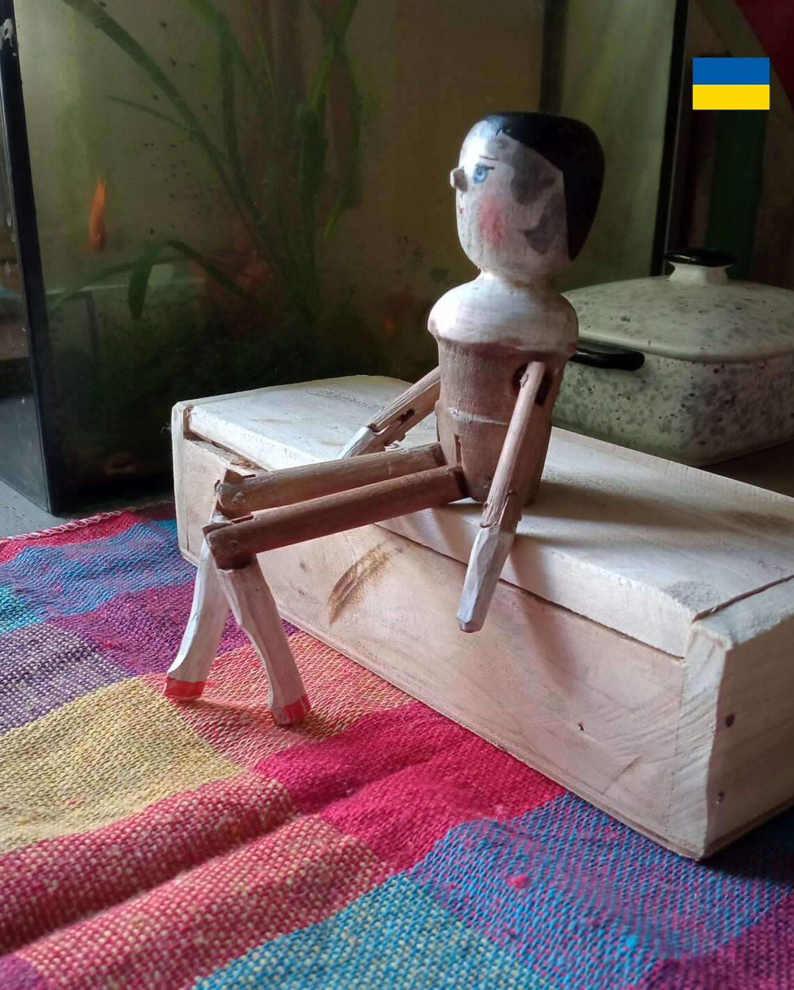 Wooden Dutch Doll. Seven Inches. Grodnertal. Replica. Etsy