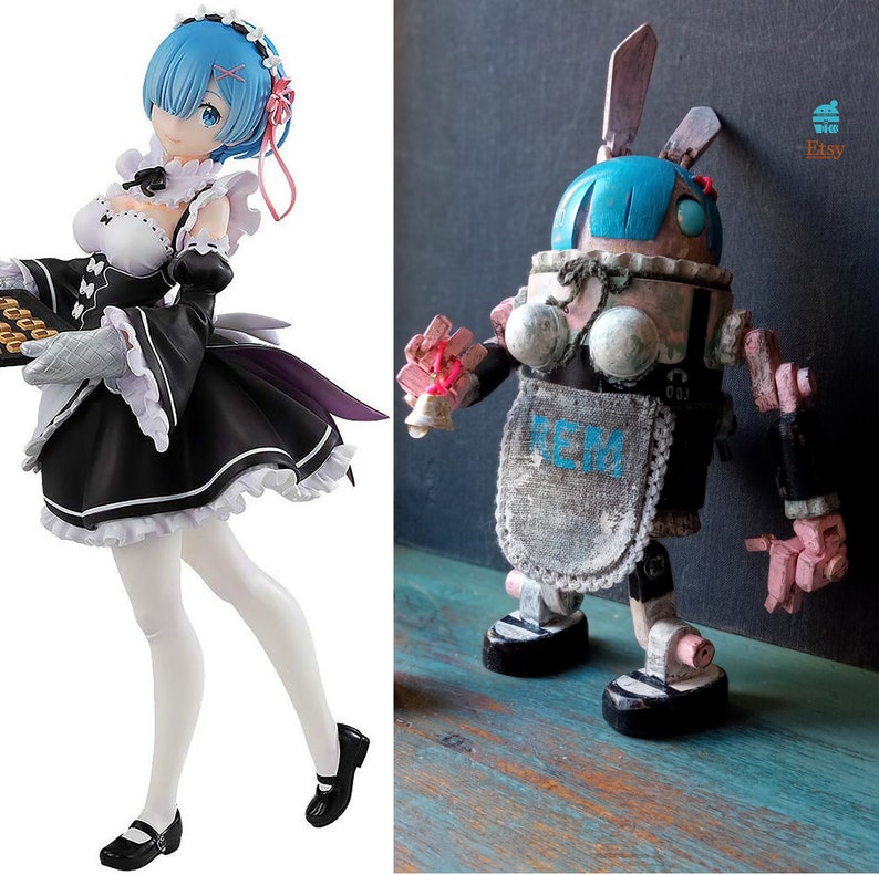 Robot 020. Rem. Action Figure. From Kolaksai. Etsy