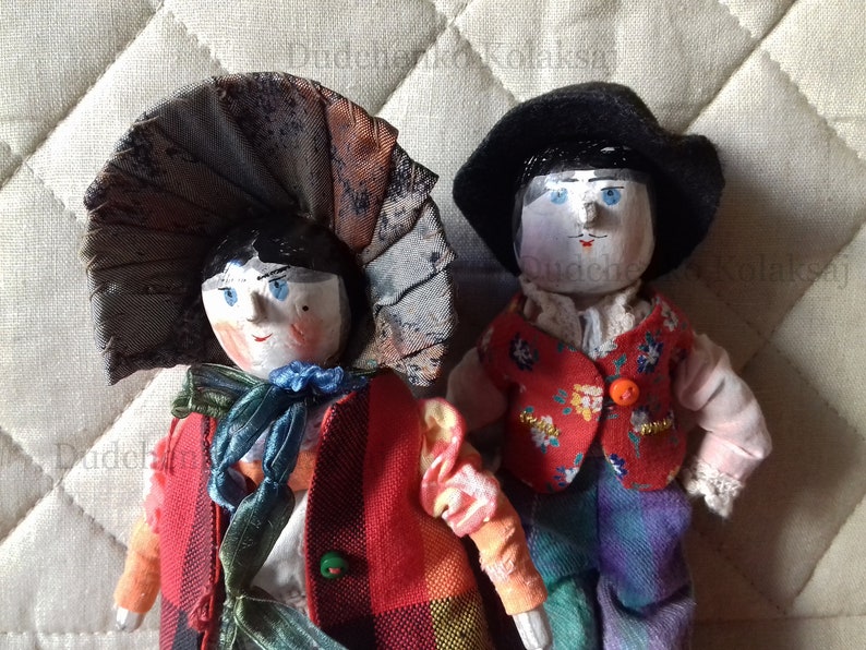 Wooden Dutch Doll. Seven Inches. Grodnertal. Lovers. Etsy