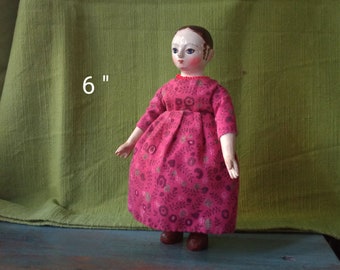 Izanna 10. Hitty's friend. Wooden dolls.