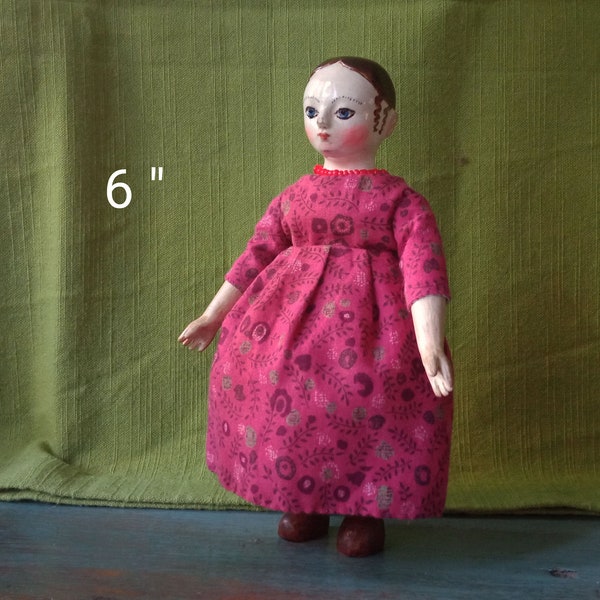 Izanna 10. Friend Hitty. Wooden dolls.
