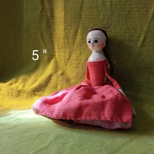 Wooden lyalka Pandora. Queen Ganna. Miniature. Five inches.