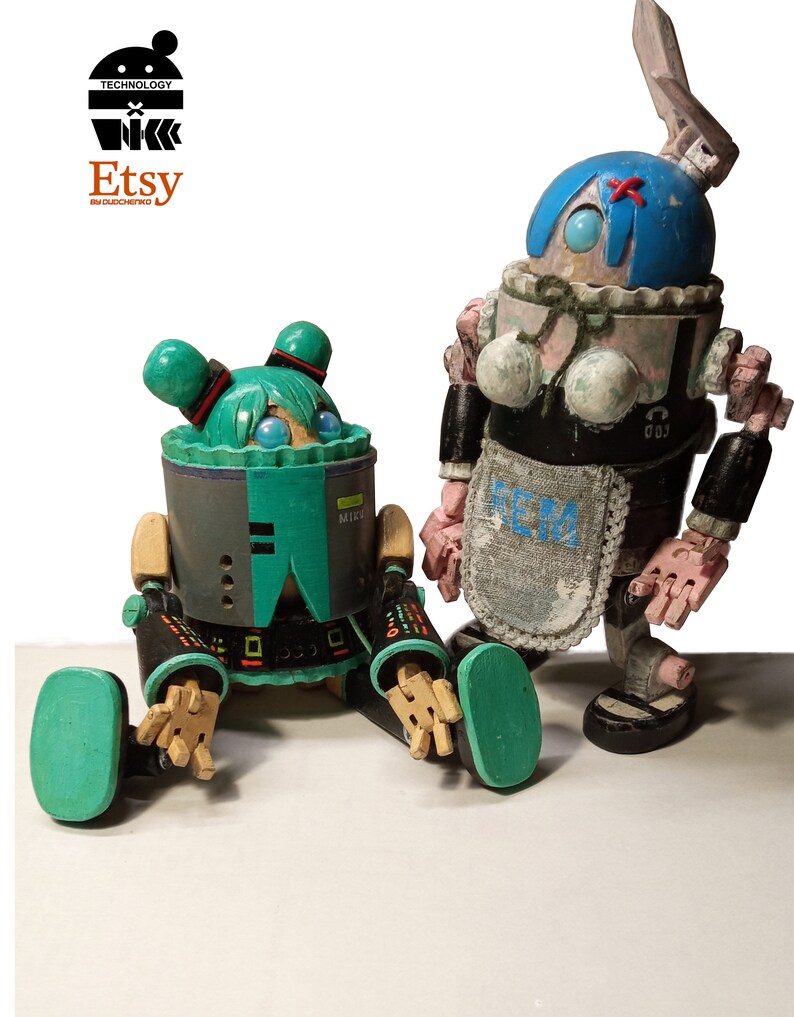 Robot 020. Rem. Action Figure. From Kolaksai. Etsy