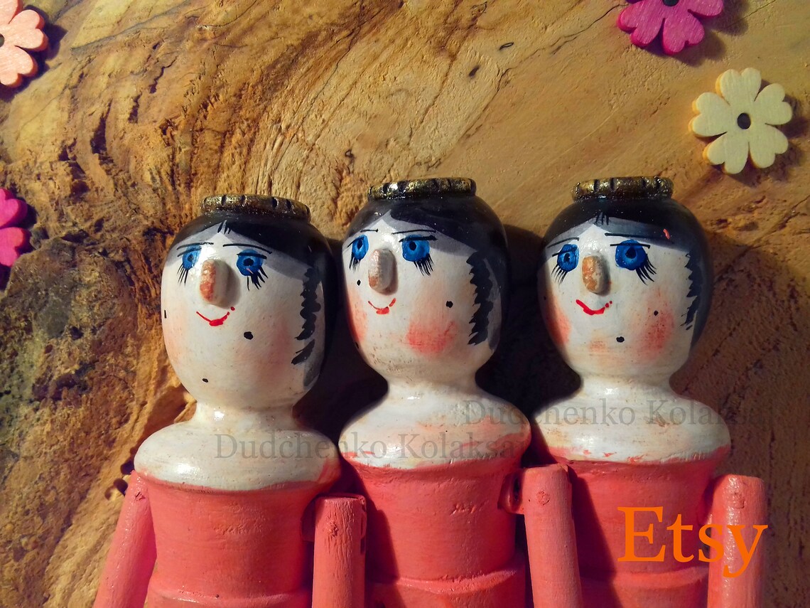 Wooden Dutch Doll. Seven Inches. the Holy Trinity. Etsy
