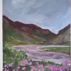 Original Scottish Landscape Oil Painting, 9x12, Hand-Painted Home Decor, Scottish Wall Art