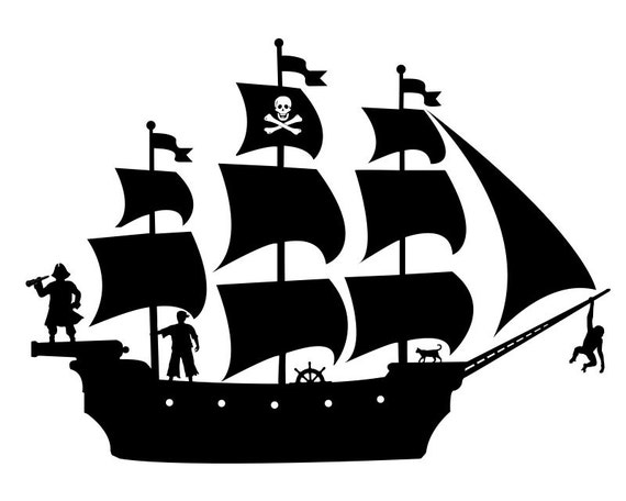 Pirate Ship Pirate Theme Kids Room Decor Pirate Party Boys Room Decor Gift For Girl Gift For Boy