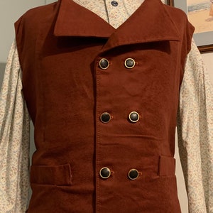 Regency style vest