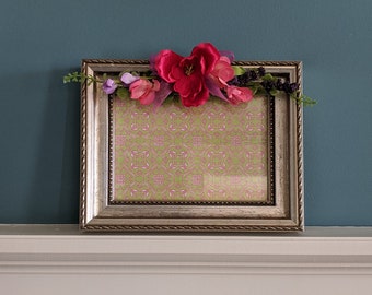 Spring Floral Pewter Picture Frame