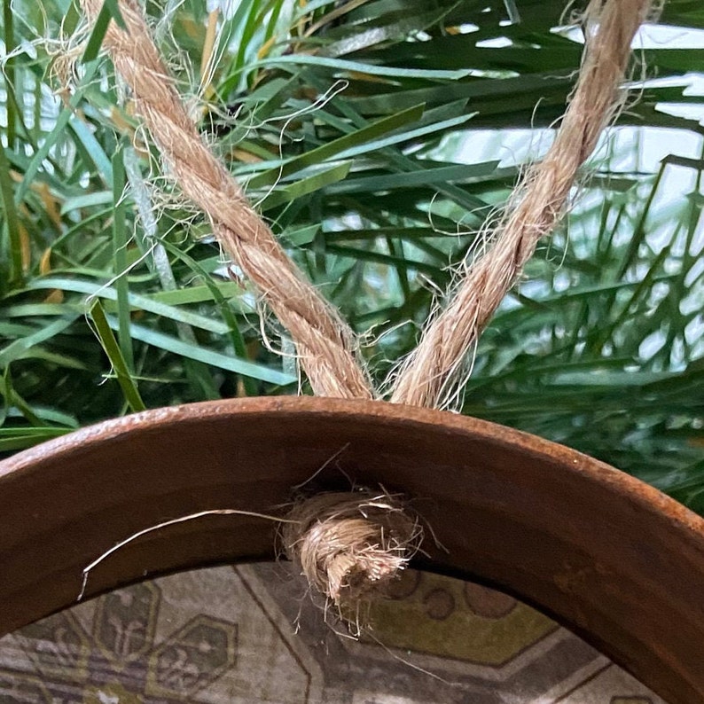 Rusty Mason Jar Lid Christmas Ornamentrustic Holiday Etsy