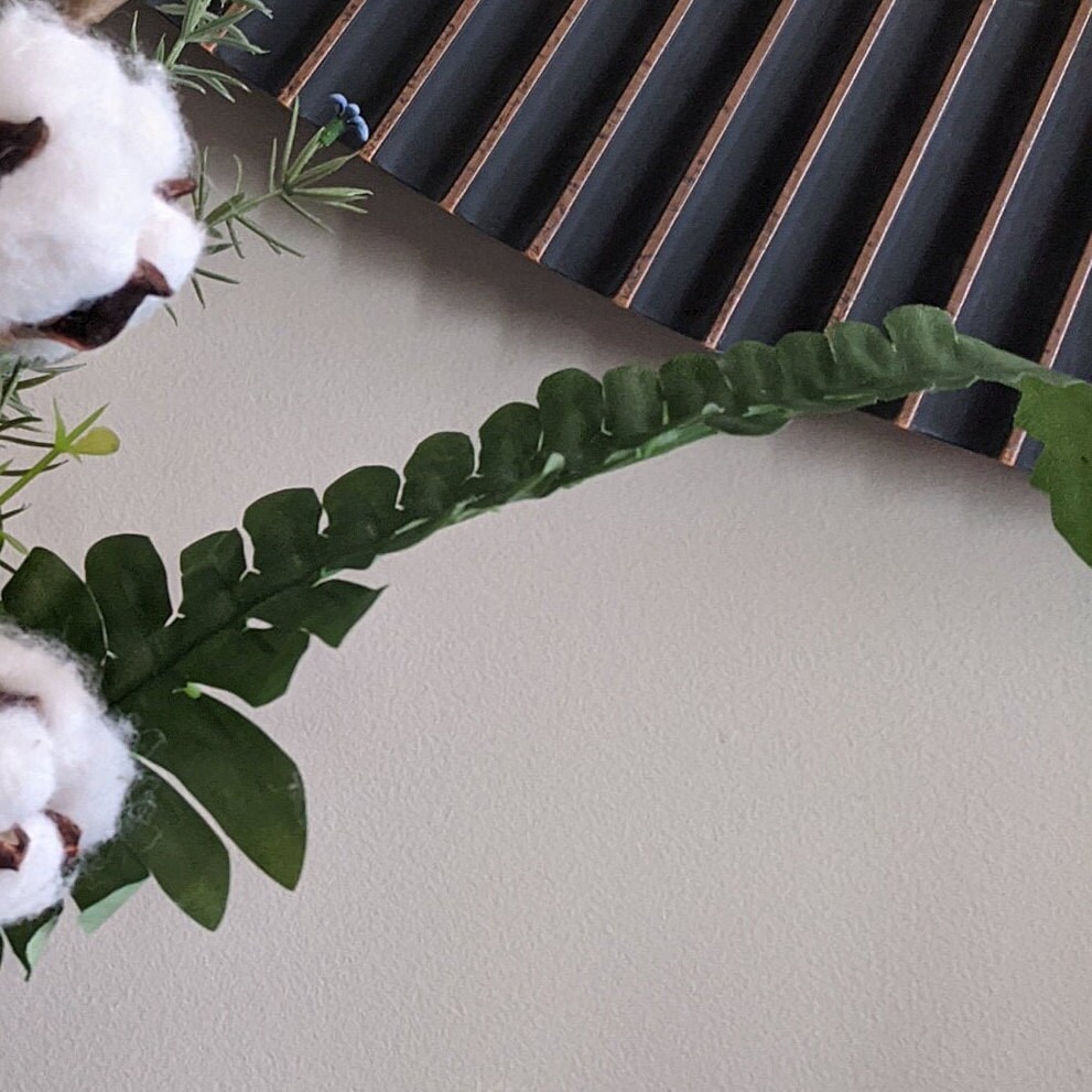 Vintage Glass Painted Vase Cotton Stemsdistressed Vase Succulent Fern