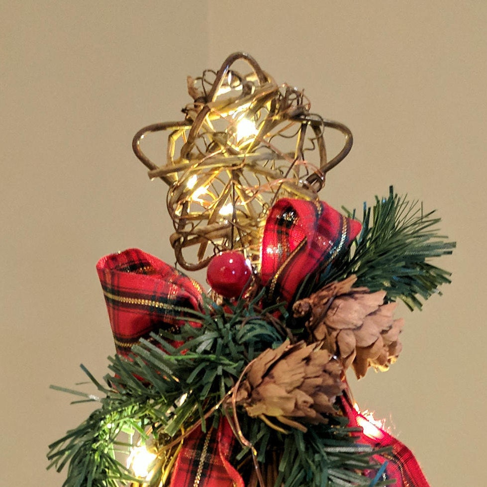 Grapevine Twig Christmas Tree with LED Lights