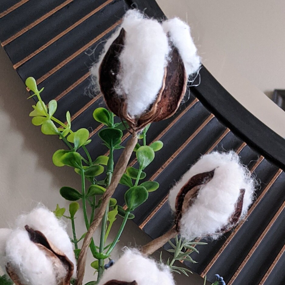 Vintage Glass Painted Vase Cotton Stemsdistressed Vase Succulent Fern