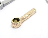 Cast Brass Bowl. Unique Tobacco Pipe