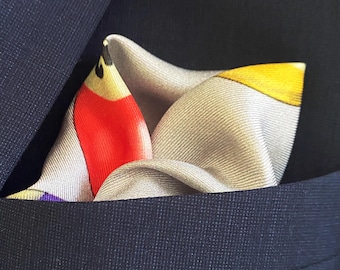 Billiards Silk Pocket Square