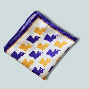 Louisiana Silk Pocket Square Handkerchief | Handmade Luxury Gift