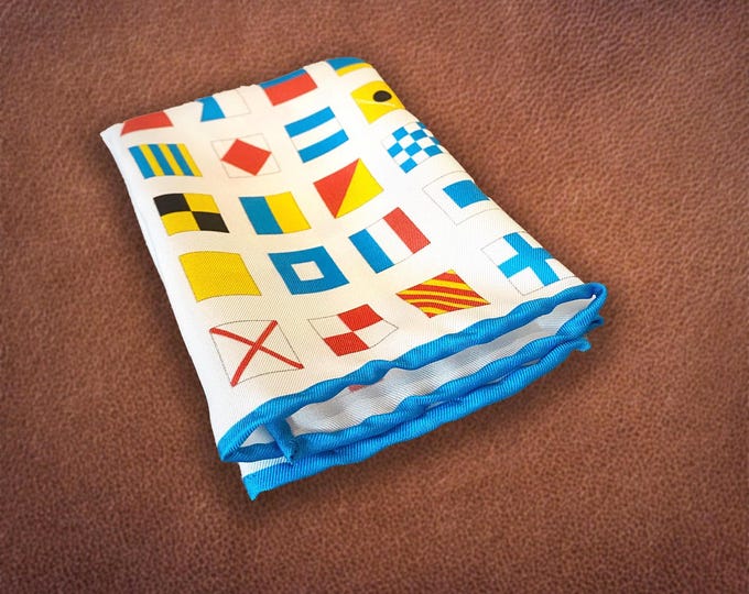 Silk Nautical Flags Pocket Square