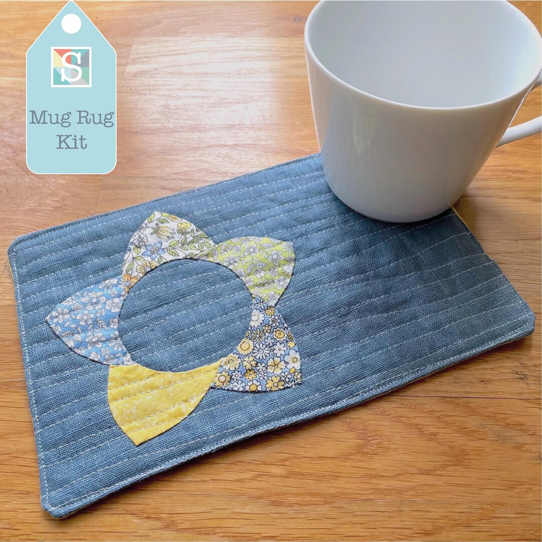 Spring Florals Mug Rug Kit – English Paper Piecing, Coaster Kit - Etsy