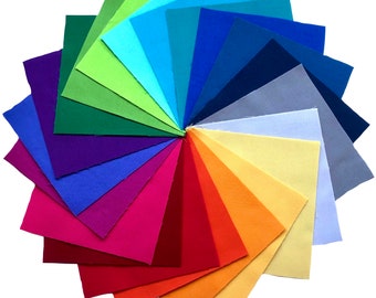 Spectrum Solids Charm Pack – 5" Precut Quilting Fabric Squares