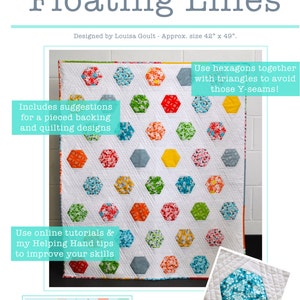 Floating Lilies Quilt Pattern PDF for Instant Download Level: Advanced image 2