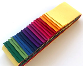 Spectrum Solids Jelly Roll – 2.5" Quilting Fabric Strips