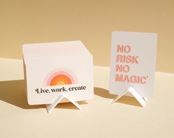 ECHO Business Card Holder – Sleek Desk Organizer for Professional Card Display