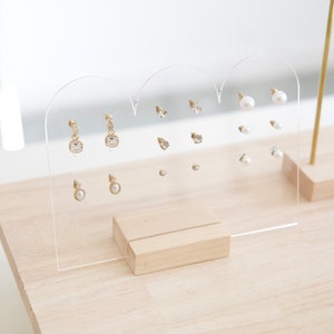 Earring holder MELISSA Earring card display Jewelry store fixture Earring Stand Jewelry display Jewelry Retail display image 3