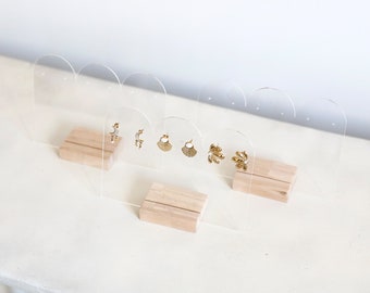 Set mit 3 OUTLET-Ohrring-Präsentationsständern, Schmuckhalter, Schmuck-Ausstellungsständer, professionellen Ohrring-Präsentationsständern