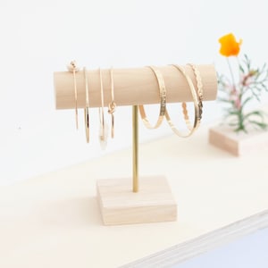 Bracelet Display MONA, Wooden Jewelry Stand and Bracelet Organizer, Professional Jewelry Display